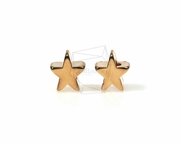 PDT-393-G【4個入り】スターペンダント,star Pendant/ 7mm x 7mm