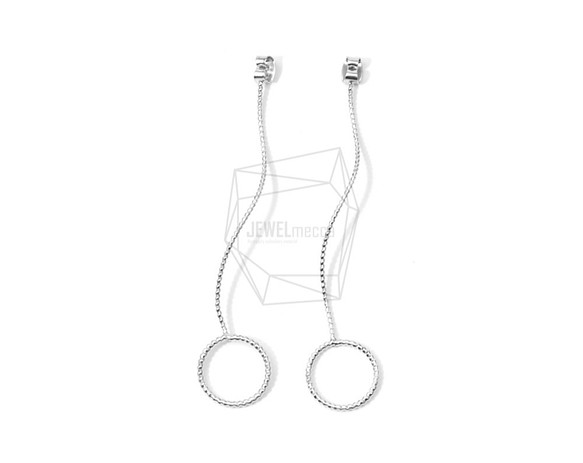 ERG-623-MR [2片]環導線耳環接住，懸空戒指耳環後背 第1張的照片