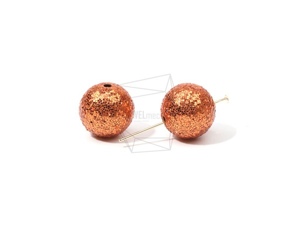 BSC-477-G【4個入り】スパンコールボールビーズ, Sequins Ball Beads /14mm 1枚目の画像
