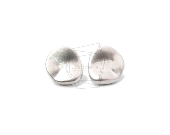 ERG-998-MR【2個入り】ハンマーラウンドピアス/Hammered round Post Earrings 1枚目の画像