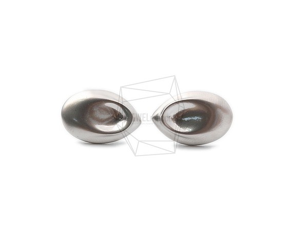 ERG-1008-MR【2個入り】アーモンドピアス/Almond Post Earrings 1枚目の画像