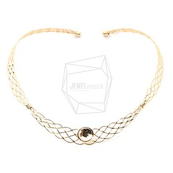 PDT-1962-G【1個入り】チョーカーのネックレス,Round Choker Collar Necklace 1枚目の画像