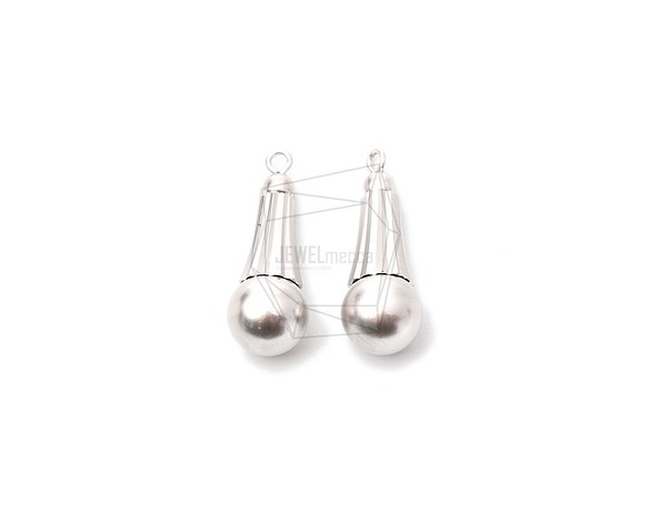 ERG-1020-MR【2個入り】マイクチャーム/Microphone Charms Earrings 1枚目の画像