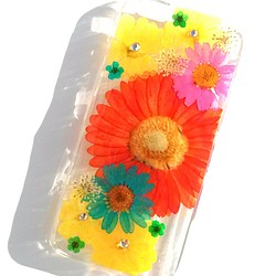 再次上架☆iPhone6​​,6s手機殼“橙色非洲菊” 第1張的照片