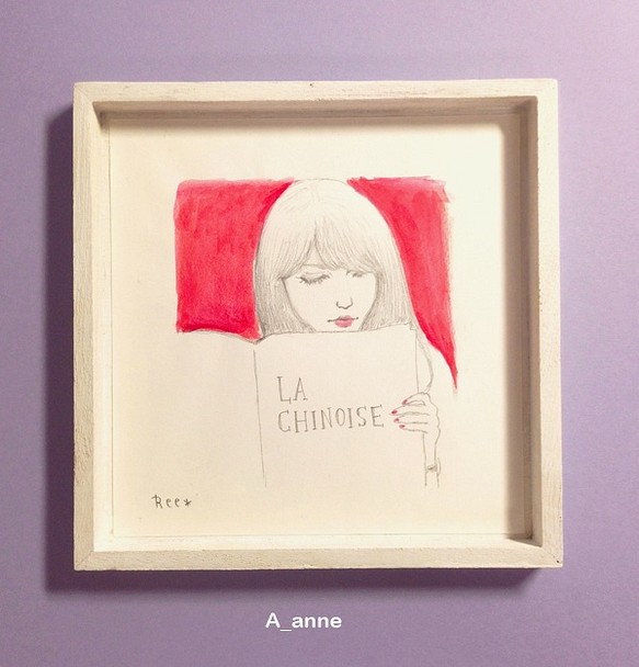 ★SOLD OUT★ ミニ原画 anne 1枚目の画像