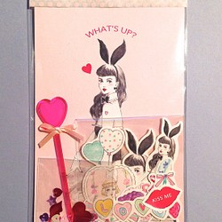 ★SOLD OUT★ ステッカーセット_bunny bettie 1枚目の画像