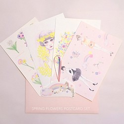☆SOLD OUT☆ spring flowers ポストカードセット 1枚目の画像