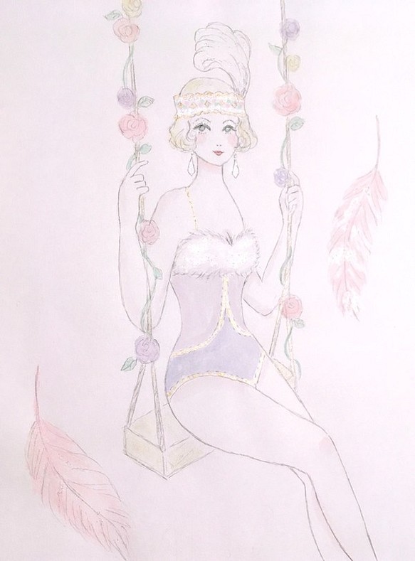 ☆SALE☆ 原画 flower fairy www.umkm.dhafintech.com