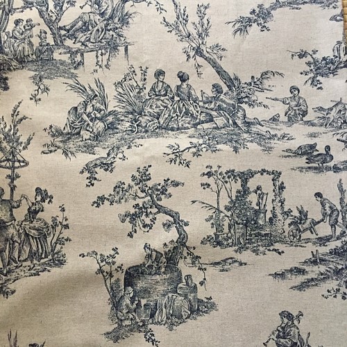 トワルドジュイ布 Toile De Jouy 生成り布 ブルー 生地 Maison Lapin 通販 Creema クリーマ ハンドメイド 手作り クラフト作品の販売サイト