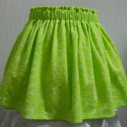 シンプル　若草色スカート 1枚目の画像