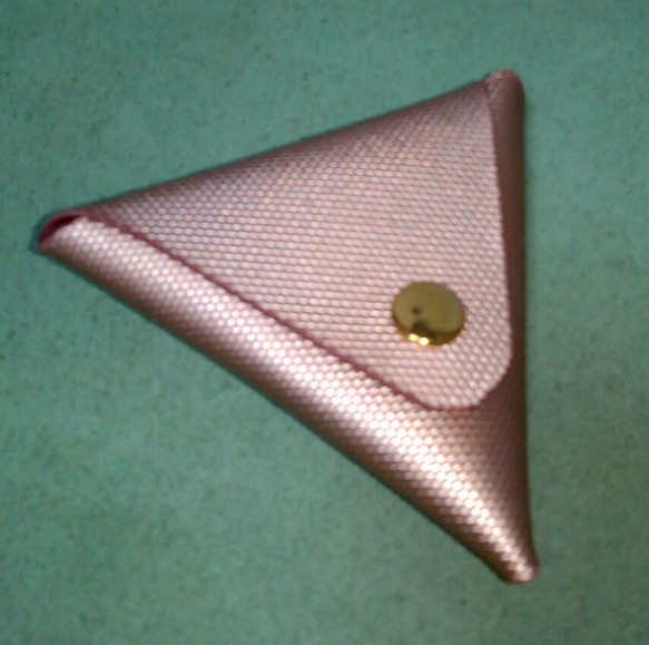 コインケース(ピンクゴールド)金ボタン 1枚目の画像