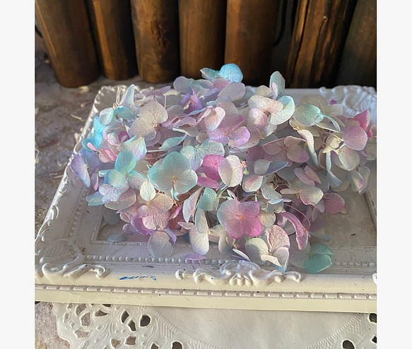 アンナアジサイアレンジ加工新カラー小分け❣️ハーバリウム花材プリザーブドフラワーハンドメイド 1枚目の画像