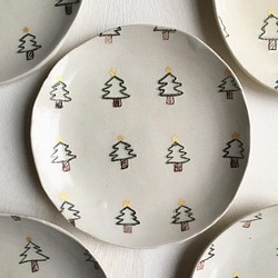 クリスマスツリーのお皿／ケーキ皿 1枚目の画像