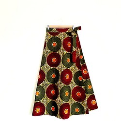 アフリカ布巻きスカート 1枚目の画像