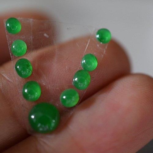 ネックレス69 現品 天然 氷種 陽緑 本翡翠 ルース 裸石 リング 指輪 ネックレス