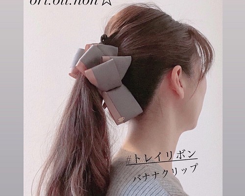 オーダー受付中 推しヘアクリップ/リボンクリップ 【‪‪❤︎‬-1】-‬