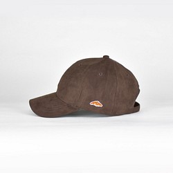 麂皮絨帽子[可可棕]；羊角麵包刺繡 第1張的照片