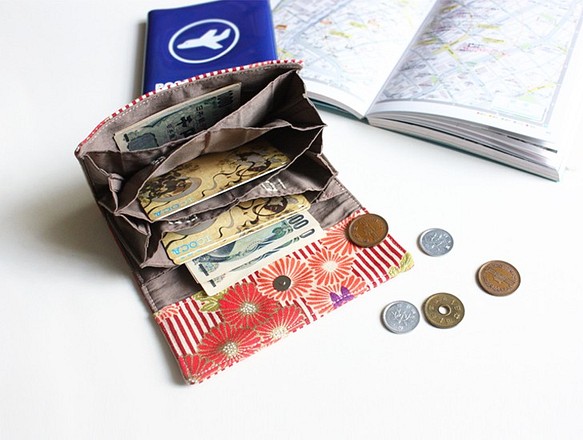 日本旅行 X 日幣分隔財布 - 彩菊【限量手工製作】 第1張的照片