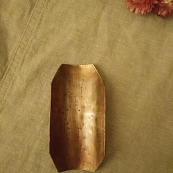 黃銅茶則 / 茶道具 ( 可刻英文名跟數字 ) /復古手工銅飾品盤 / 簡約 / 手工茶具 / 置物盤 / 黃銅香料盤 第1張的照片