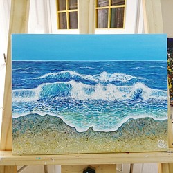 ｜哈囉海洋｜壓克力畫作 "Hello Ocean" Acrylic Painting 第1張的照片