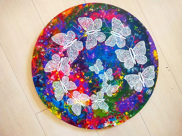 Live Like A Butterfly 4｜Contemporary Painting 50 cm Canvas www