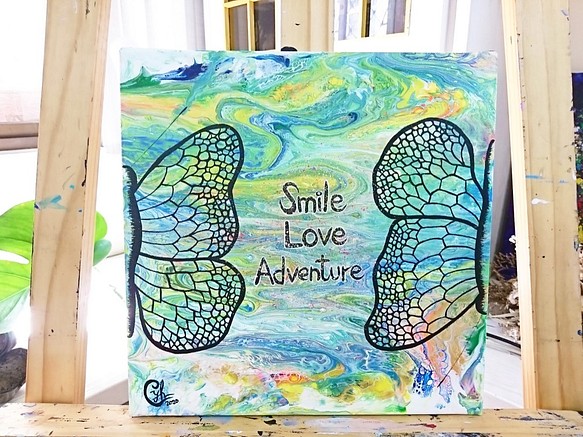 ｜My Little Smile Love Adventure 5｜ Painting 30x30 cm 1枚目の画像