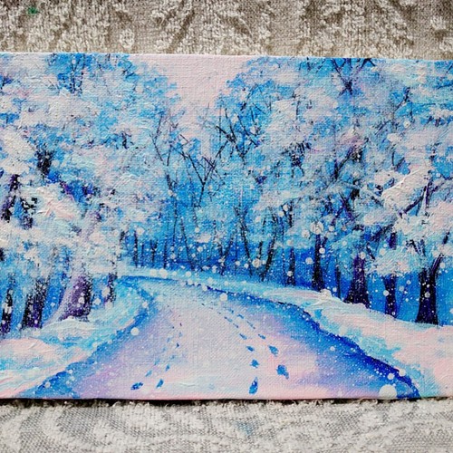 油絵 雪の道 絵画 ＨＲ 通販｜Creema(クリーマ)