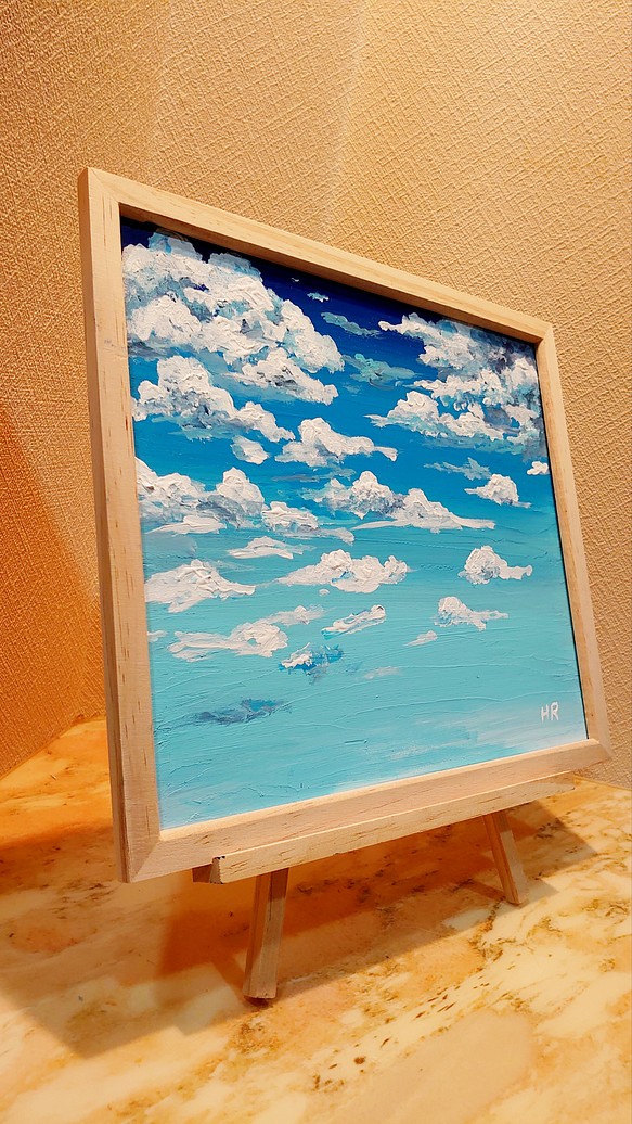 油絵 空と雲 - 絵画