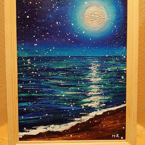 油絵 絵画【月の海】 www.whsoghana.org