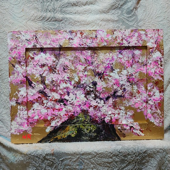 油絵 すだれ桜 | www.episcopal.hn