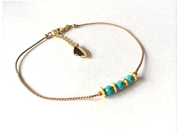 【SALE／76%OFF】 Anklet -turquoisedaisy- 業界No.1
