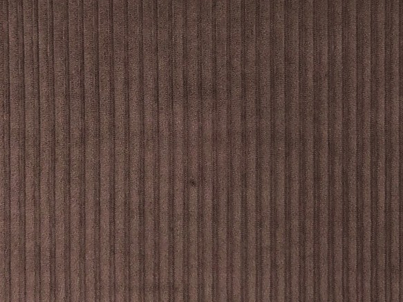 コーデュロイ 生地【50×142cm】 無地 太い ストライプ ボーダー コール天 シンプル 秋 冬 布 茶色 ブラウン 1枚目の画像