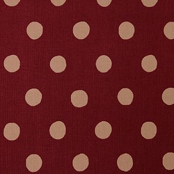 コーデュロイ 生地【50×110cm】 ドット柄 シンプル 綿100% コットン 布 ワインカラー レッド 赤 1枚目の画像