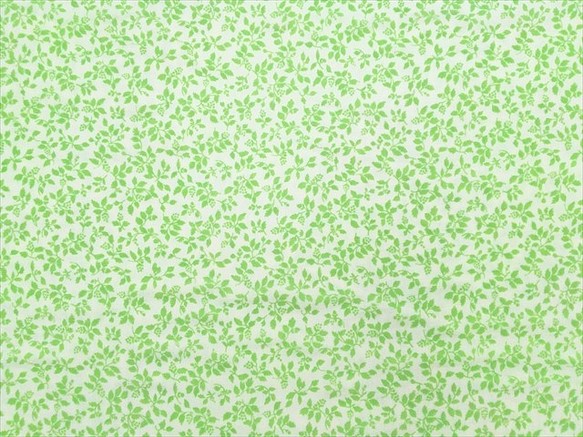 Wガーゼ生地【50*110】植物柄 葉っぱ シンプル グリーン 1枚目の画像