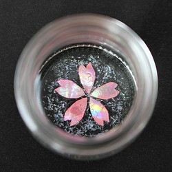 パールシェル “桜” ガラス小瓶 1枚目の画像