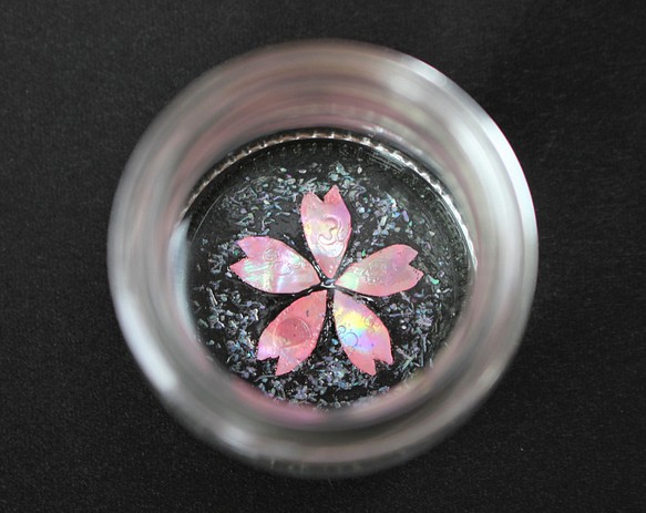 パールシェル “桜” ガラス小瓶 1枚目の画像