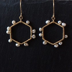 [production by order] keshi pearls earrings -1 - 第1張的照片
