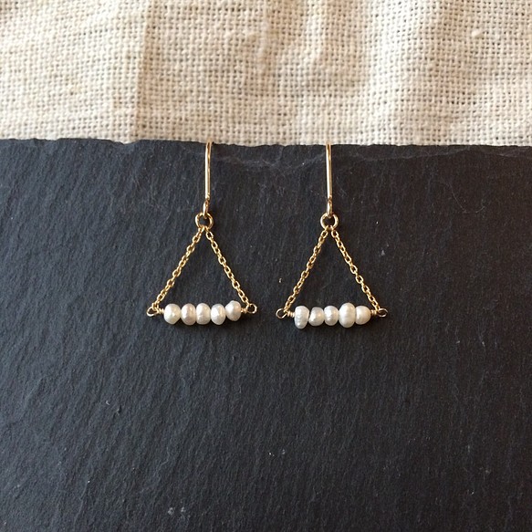 [production by order] keshi pearls earrings -3- 第1張的照片