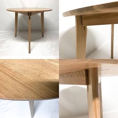 アウトドア テーブル/チェア オーダーメイド 職人手作り ダイニングテーブル テーブル 天然木 丸 
