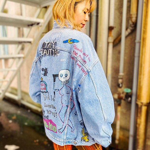 Laser Paint Denim jacke レーサーペイントデニムジャケット