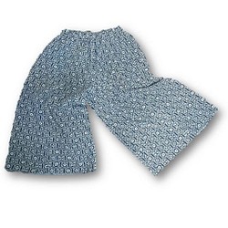 82 Komon圖案和服重塑裙褲（藍色/ Komon圖案） 第1張的照片