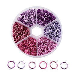 6色　カラー丸カンセット64#　pink系 1枚目の画像