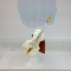 楽器シリーズ「Violin」No.1048 ブローチ 1枚目の画像