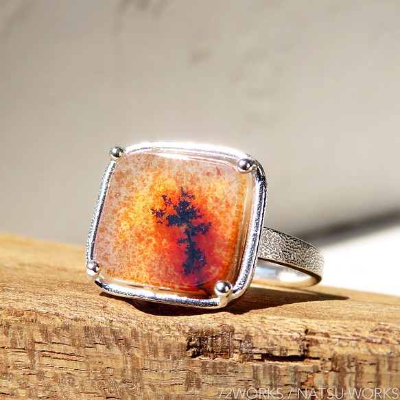 デンドリティック アゲート リング ＊ Dendritic Agate Ring □