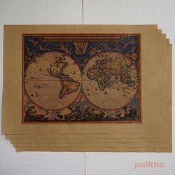 紙書封面舊地圖（彩色）A3尺寸 第1張的照片