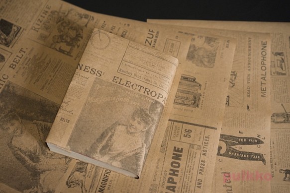 紙製ブックカバー　ビクトリア朝イギリスの広告 1枚目の画像