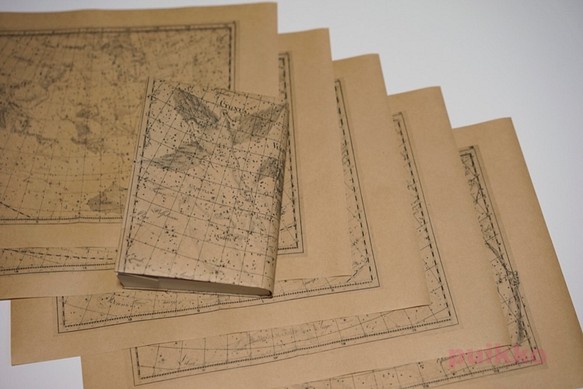 紙製ブックカバー　ボーデ「ウラノグラフィア」 1枚目の画像