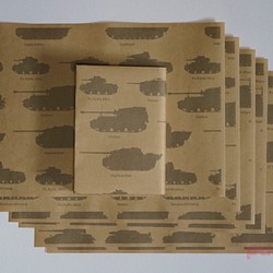 紙製ブックカバー　ドイツ戦車 1枚目の画像