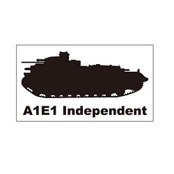 戦車ステッカー　A1E1インディペンデント重戦車 1枚目の画像
