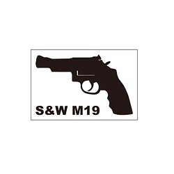 銃ステッカー　S&W M19 1枚目の画像